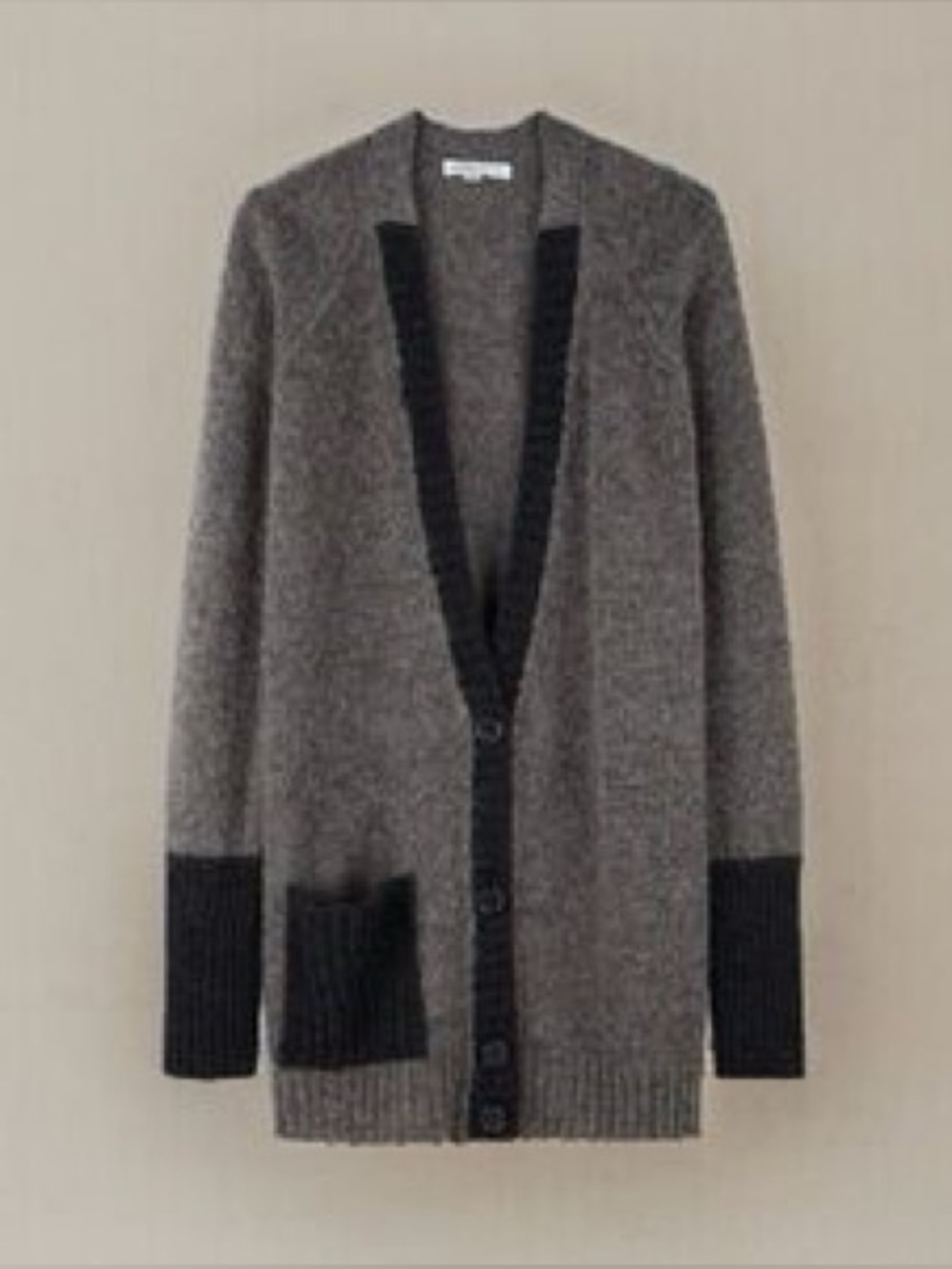 See By Chloe Color block Knit Long Cardigan Wool Mohair Blend 6